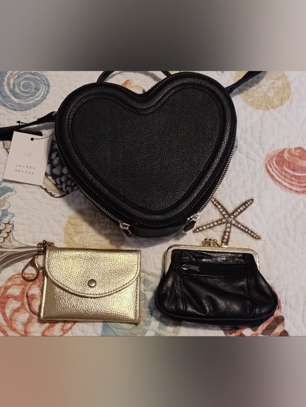 Lauren Conrad Heart Shaped Bag & 2 Unbranded Bonuses